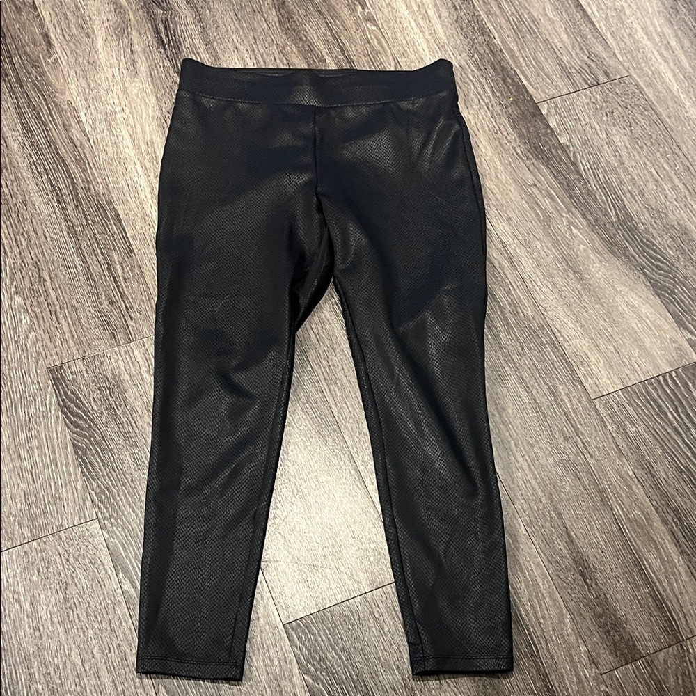 LOFT Black Textured Leggings